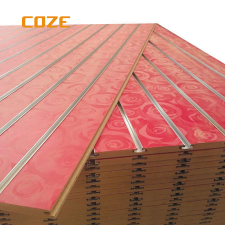 Grooved Slotted MDF Board For Display Wall Panels