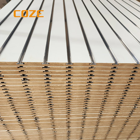 Grooved Slotted MDF Board For Display Wall Panels